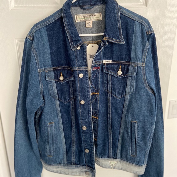 *SALE* men’s GUESS denim jacket LARGE (BNWT) - Picture 2 of 6